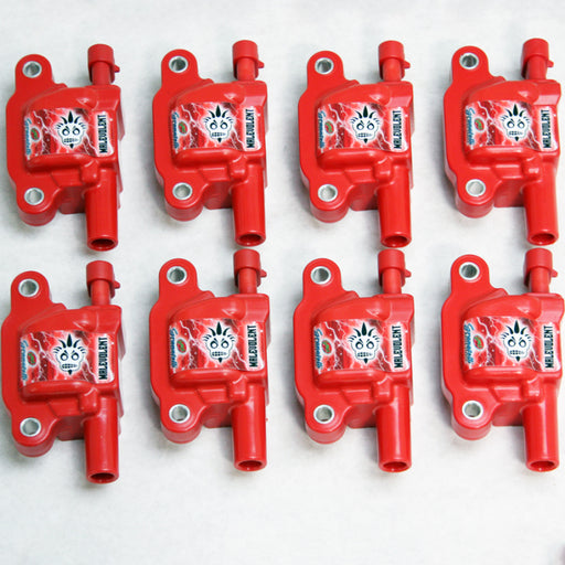 Granatelli 14-23 GM LT Malevolent Coil Packs - Red (Set of 8) Granatelli Motor Sports Ignition Coils - Upgrade
