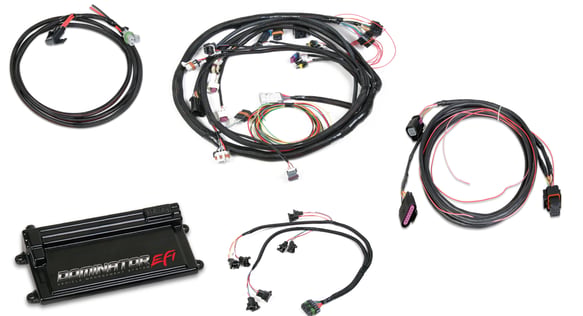 Dominator EFI Kit - LS2 Main Harness w/ DBW with EV1 Injector Harnesses 550-659 HOLLEY Autoparts