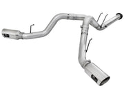 aFe Atlas Exhaust 4in DPF-Back Exhaust Aluminized Steel Polished Tip 11-14 ford Diesel Truck V8-6.7L aFe DPF Back