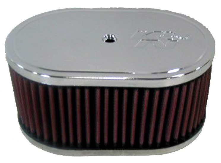 K&N Custom Oval Race Filter L=7inch W=4inch H=3.25inch K&N Engineering Air Filters - Direct Fit