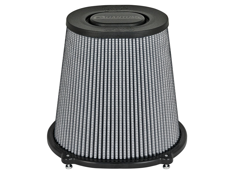 aFe Quantum Pro DRY S Air Filter Flat Top - 5in Flange x 9in Height aFe Cold Air Intakes