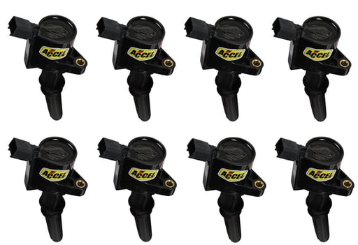 Ignition Coil - SuperCoil - 1998-2008 Ford 4.6L/5.4L/6.8L 2-valve -Black- 8-Pack 140032K-8 ACCEL Autoparts