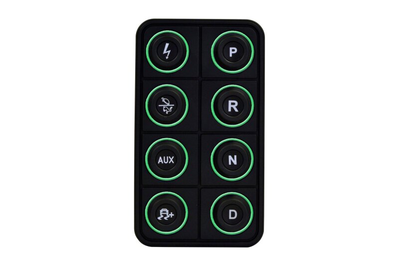 AEM EV 8 Button Keypad CAN Based Programmable Backlighting AEM Programmer Accessories