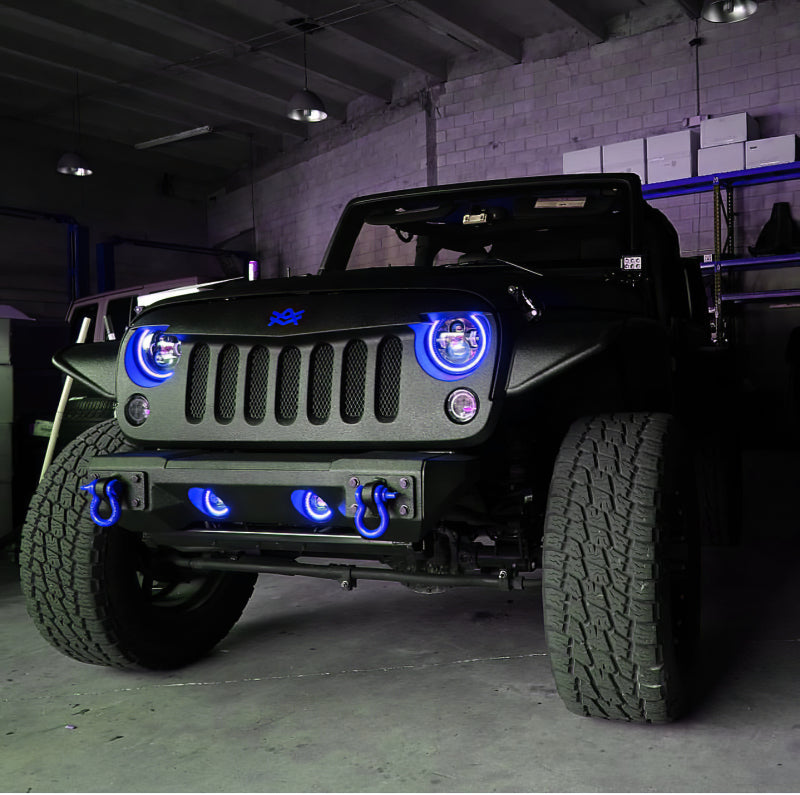 Oracle 7in High Powered LED Headlights - Black Bezel - Dynamic - Dynamic ORACLE Lighting Headlights