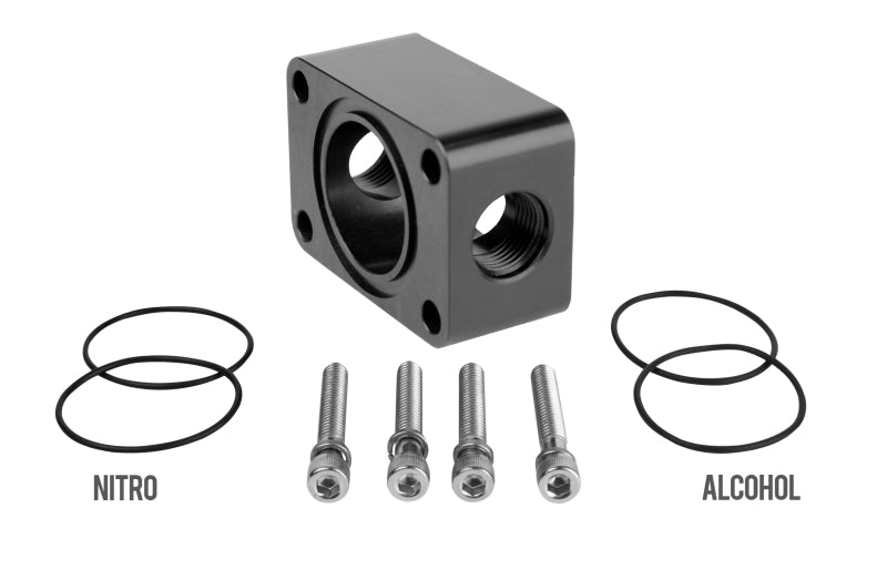 Aeromotive Spur Gear Pump Distribution Block - 2x AN-06 Aeromotive Fuel Systems