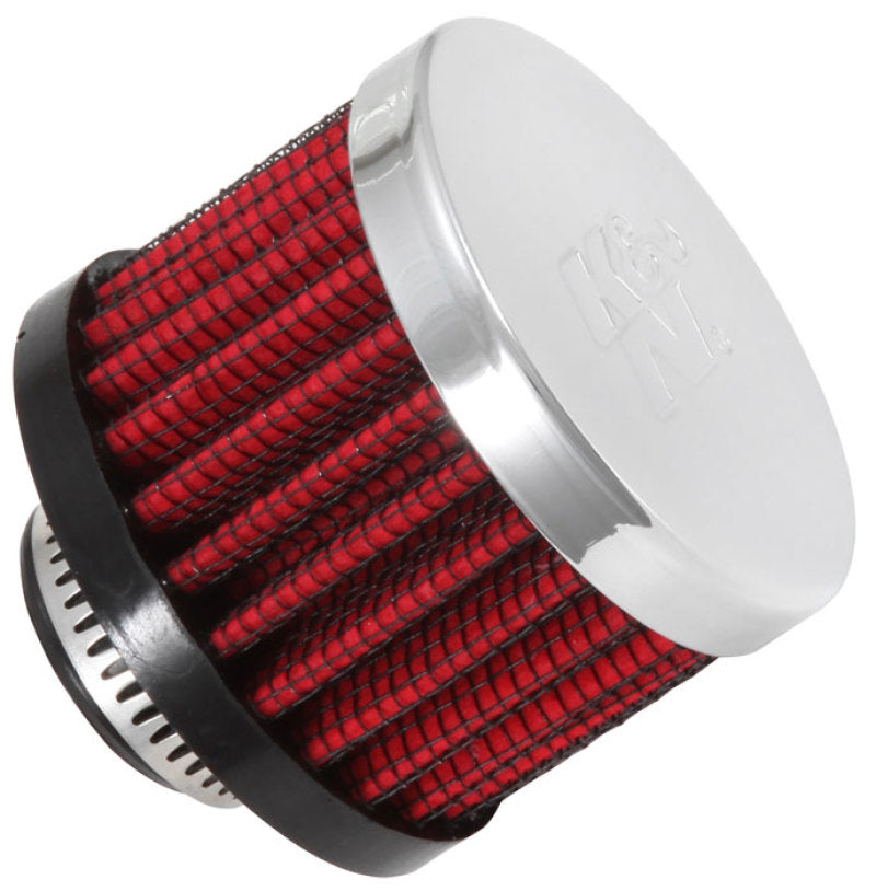 K&N 0.625 inch ID 2 inch OD 1.5 inch H Clamp On Crankcase Vent Filter K&N Engineering Air Filters - Universal Fit