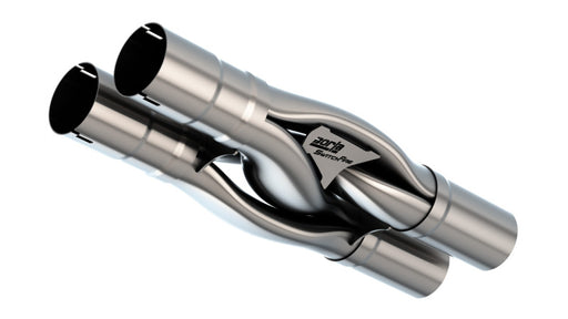 Borla Universal Hydroformed Switchfire X-Pipe 3in ID 3in OD Outlets W/ Notches Borla X Pipes