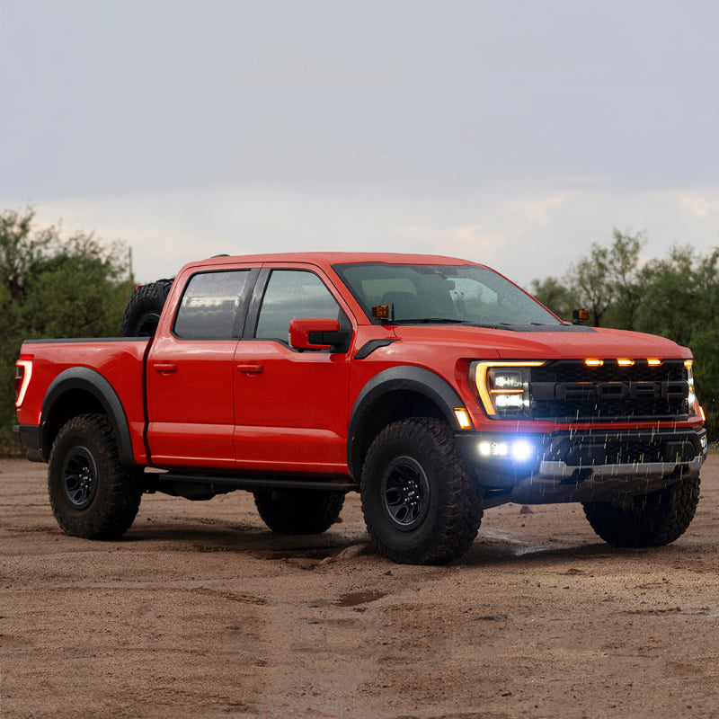 Rigid Industries 2021+ Ford Raptor Triple Fog Lights Kit Rigid Industries Light Mounts