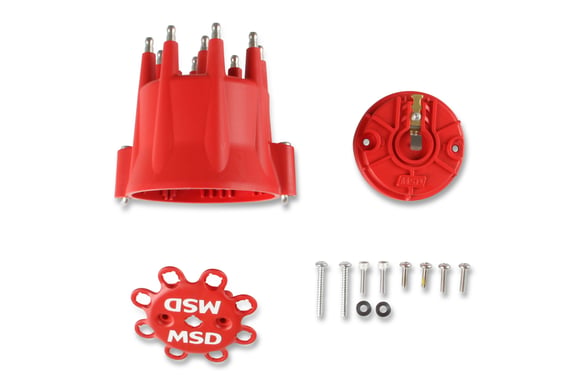 MSD Red Cap/Rotor Kit 84335 MSD Autoparts