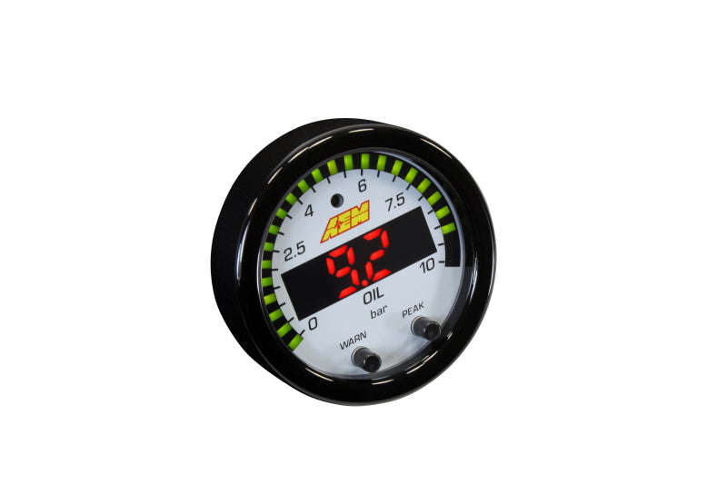 AEM X-Series 0-150 Oil Pressure Gauge Kit AEM Gauges