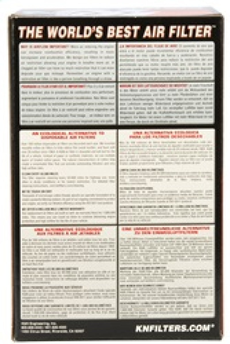 K&N Universal Rubber Filter 3 1/2 inch FLG / 4 5/8 inch Base / 3-1/2 inch Top / 5 1/2 inch Height K&N Engineering Air Filters - Universal Fit