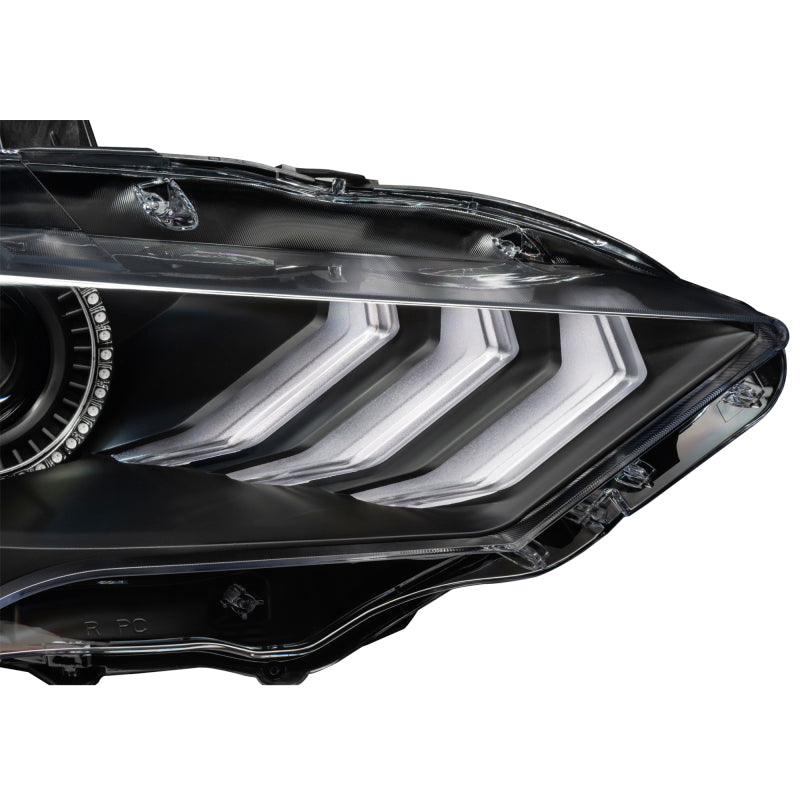 Oracle Lighting 18-23 Ford Mustang Dynamic ColorSHIFT LED Headlights - Black Series ORACLE Lighting Headlights