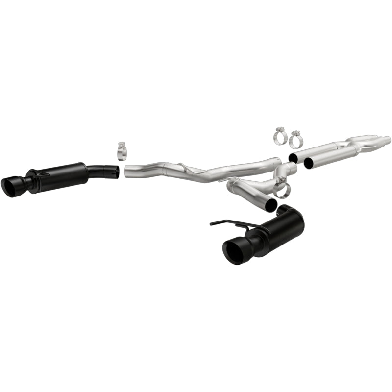 MagnaFlow Cat-Back 15-16 Ford Mustang 5.0L V8 Competition SS 3in Dual Split Rear 4.5in Black Tips Magnaflow Catback
