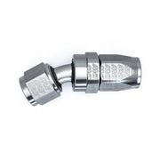 DeatschWerks 8AN Female Swivel 30-Degree Hose End CPE - Anodized Titanium DeatschWerks Fittings