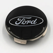 Ford Racing Ford Truck/SUV Black And Chrome Wheel Center Cap Kit Ford Racing Wheel Center Caps