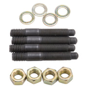 Edelbrock Carburetor Mounting Studs Bullet Nosed Black Oxide Gold Iridite Washers/Nuts Set of 4 Edelbrock Carburetor Rebuild Components