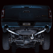 AWE Tuning 2021+ Ford F-150 Tremor (w/ Bumper Cutouts) 0FG Non-Resonated Catback -Diamond Black Tips AWE Tuning Catback