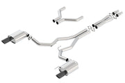 Borla Atak Cat-Back 15-17 Ford Mustang GT 5.0L V8 MT/AT 3in pipe 4in Black Chrome Tips Borla Catback