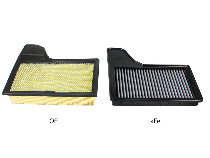 aFe MagnumFLOW OEM Replacement Air Filter PRO Dry S 2015 Ford Mustang L4 / V6 / V8 aFe Air Filters - Drop In