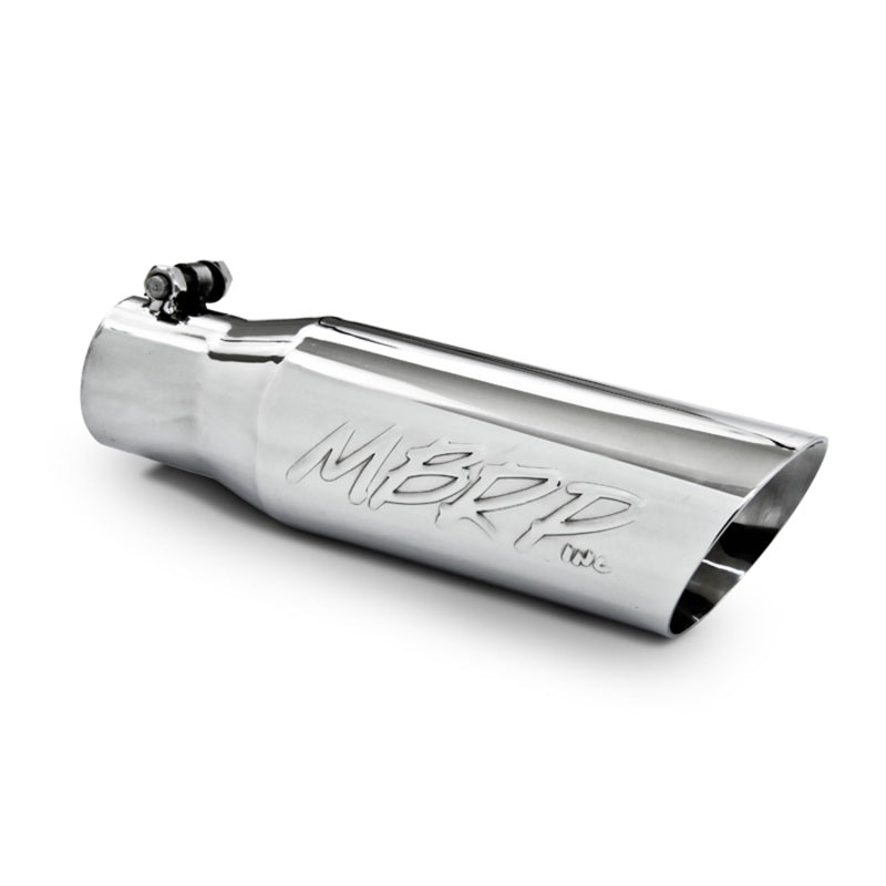 MBRP Universal Tip 3in O.D. Dual Wall Angled 2 inlet 12 length MBRP Steel Tubing