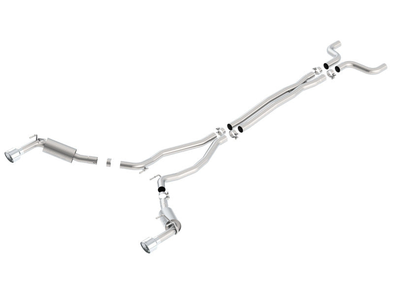 Borla 14-15 Chevy Camaro SS 6.2L V8 Single Split Rear Exit S-Type Catback Exhaust Borla Catback