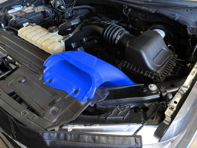 aFe Rapid Induction Dynamic Air Scoop 2021+ Ford F-150V6/V8 - Blue aFe Air Intake Components