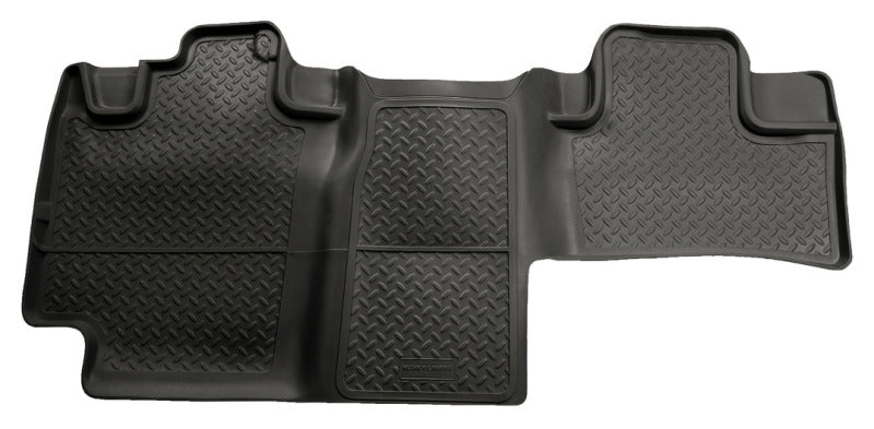 Husky Liners 04 1/2-08 F-150 Super Cab Classic Style 2nd Row Black Floor Liners Husky Liners Floor Mats - Rubber