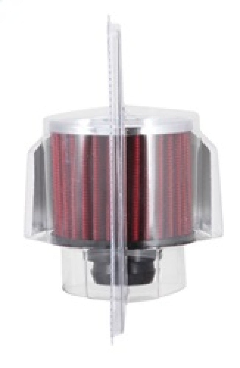 K&N 1in Flange L x 3in OD x 2.5in Height Clamp On Crankcase Vent Filter K&N Engineering Air Filters - Universal Fit