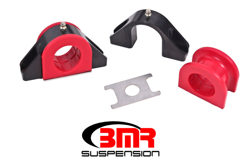 BMR Universal 1.5in Billet Aluminum Sway Bar Mount Mount (Polyurethane) - Black BMR Suspension Sway Bar Brackets