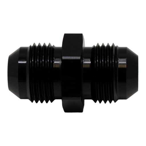 DeatschWerks 8AN Male Flare to 8AN Male Flare Coupler - Anodized Matte Black DeatschWerks Fittings