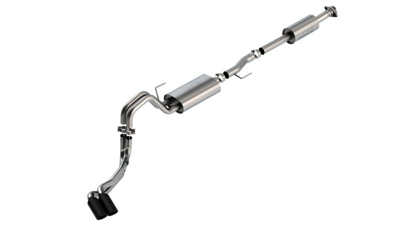 Borla F-150 2021 5.0L 4dr CC SB EC STB Lariat/KR/Pltnm/LTD 3/2.25 DSE Cat-Back Touring BLK CHR Tips Borla Catback
