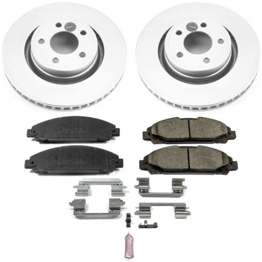 Power Stop 15-19 Ford Mustang Front Z17 Evolution Geomet Coated Brake Kit PowerStop Brake Kits - Performance Blank