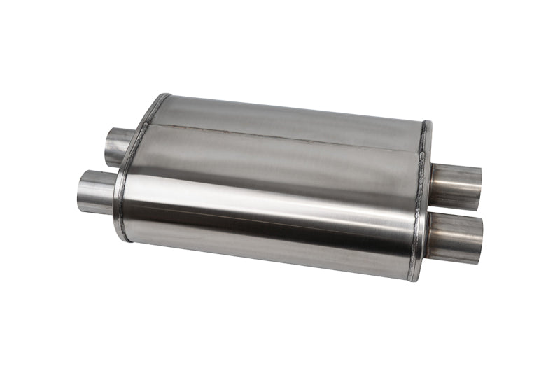 Corsa PRO-Series Tuned 304SS Muffler 2.5in Dual Inlet/Outlet - 22.25in OAL CORSA Performance Muffler