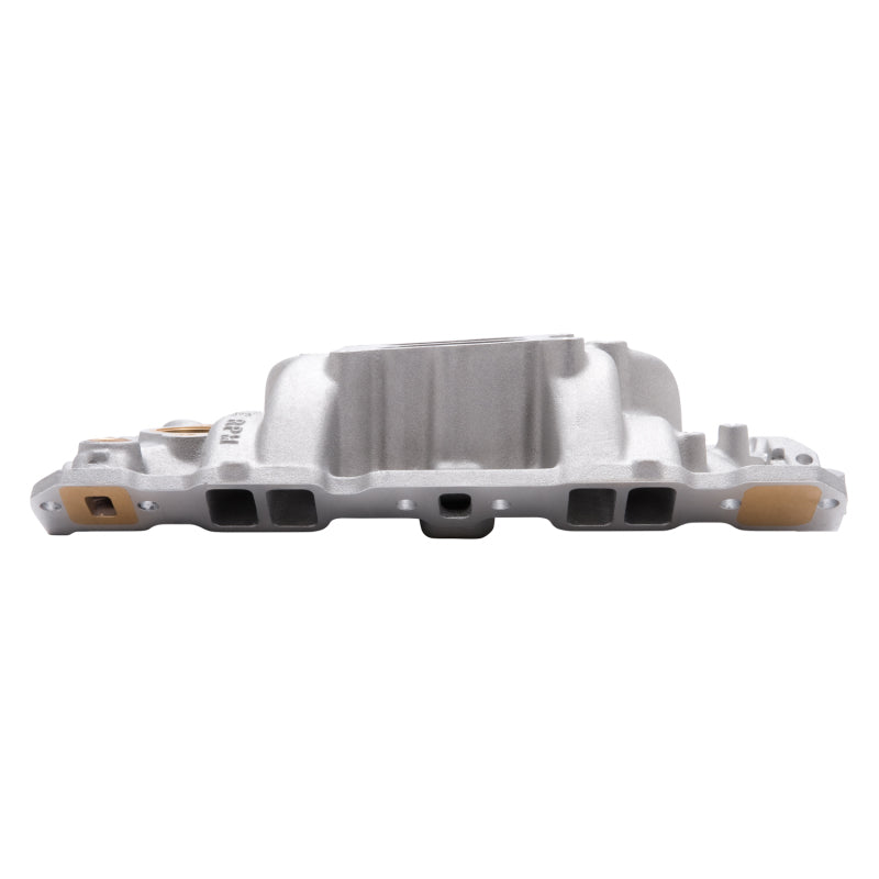 Edelbrock Manifold SBC 23-Degree Marine RPM 1955-1986 w/ Brass Edelbrock Intake Manifolds