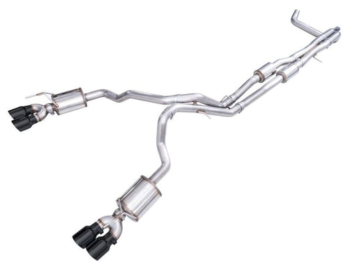 AWE 2021+ Chevy Tahoe/GM Yukon 6.2L 0FG Edition Cat Back Exhaust - Quad Diamond Black Tips AWE Tuning Catback