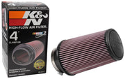 K&N Universal Rubber Filter 4inch FLG / 6inch OD-B / 4-5/8inch OD-T / 9inch H K&N Engineering Air Filters - Universal Fit