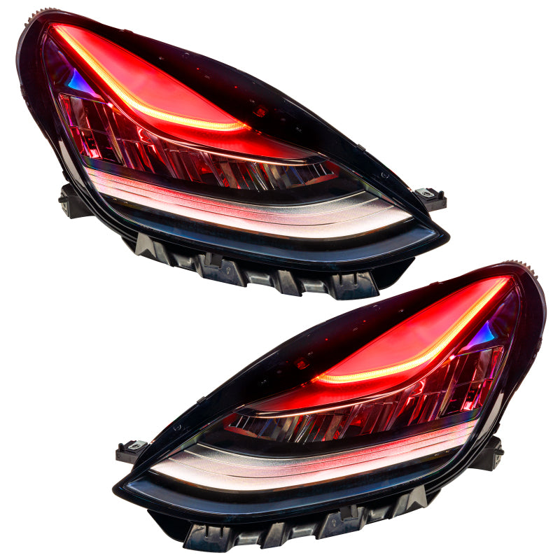 Oracle 17-21 Tesla Model 3 Headlight DRL Upgrade Kit - ColorSHIFT w/ BC1 Controller ORACLE Lighting Headlights