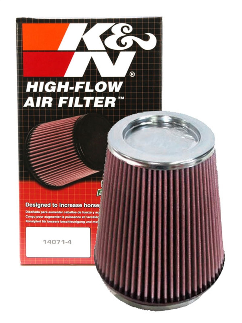 K&N Universal Air Filter 6in Flange ID x 7.5in Base / 5in OD Top x 8in H K&N Engineering Air Filters - Universal Fit
