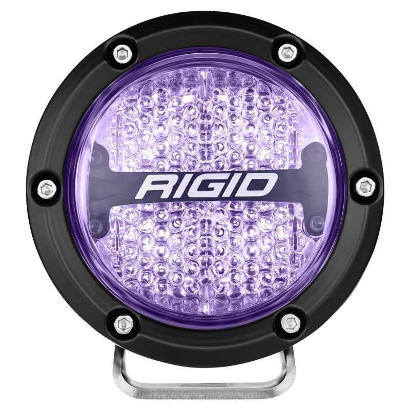 Rigid Industries 360-Series 4in LED Off-Road Diffused Beam - RGBW Backlight (Pair) Rigid Industries Light Bars & Cubes