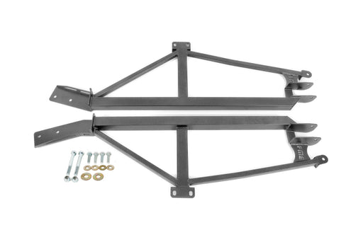 BMR 93-02 F-Body Non-Convertible Weld-On 4-Point Subframe Connectors - Black Hammertone BMR Suspension Chassis Bracing