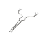 MagnaFlow Cat Back, SS, 2.5in, Competition, Dual Split Polished 4.5in Tips 2015 Ford Mustang V6 3.7L Magnaflow Catback