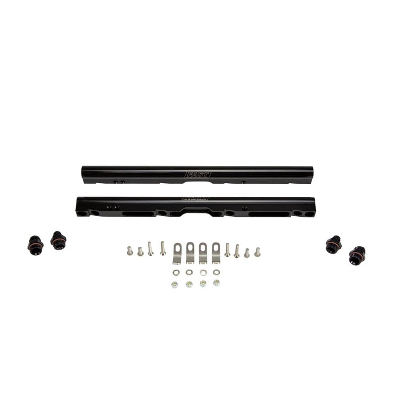 FAST LSX High-Flow Billet Fuel Rails Black 146035B-KIT - DSP PERFORMANCE MOTORSPORTS