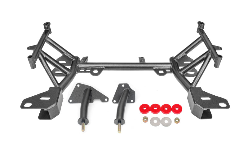 BMR 93-02 4th Gen F-Body K-Member LT1 Motor Mounts Pinto Rack Mounts Black Hammertone BMR Suspension Engine Mounts