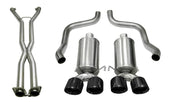 Corsa 09-13 Chevy Corvette 6.2L V8 2.5in Sport Cat-Back Dual Rear Exit w/Twin 4.0in Pol Pro-Ser Tips CORSA Performance Axle Back
