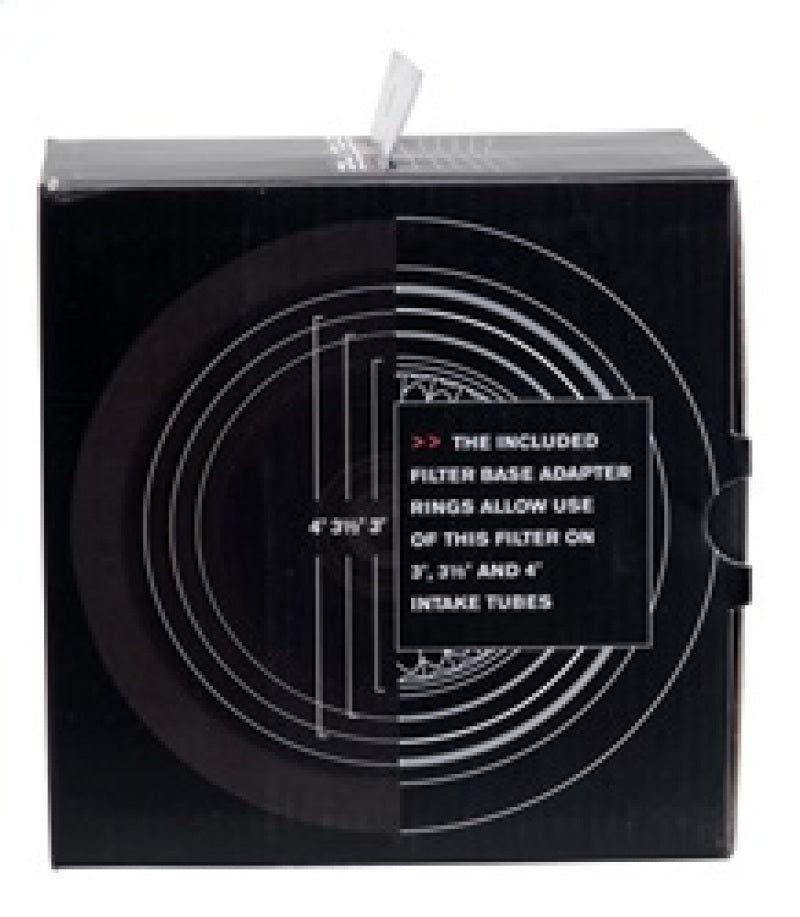 Spectre Adjustable Conical Air Filter 2-1/2in. Tall (Fits 3in. / 3-1/2in. / 4in. Tubes) - Red Spectre Air Filters - Universal Fit