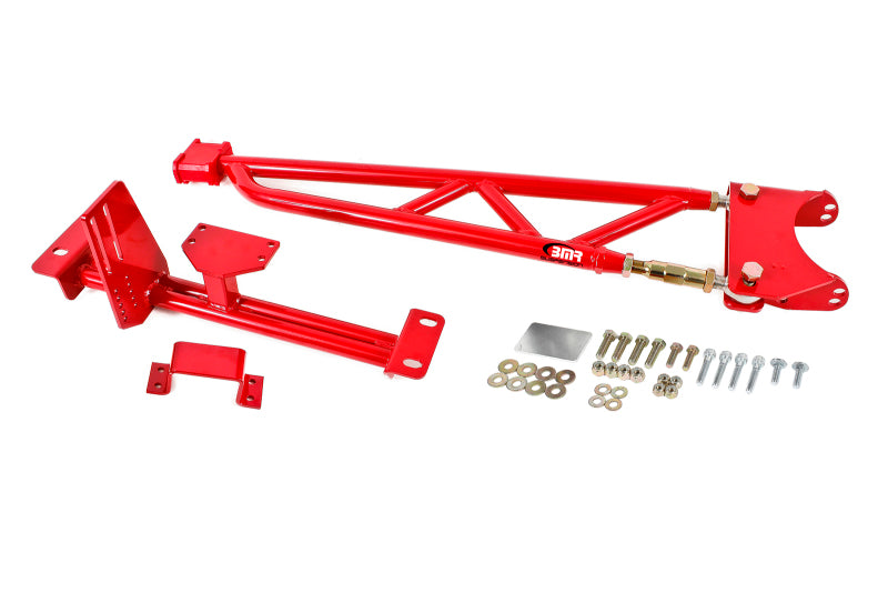 BMR 93-02 F-Body w/o DSL Torque Arm Tunnel Mount (For Stock Exhaust) - Red BMR Suspension Suspension Arms & Components