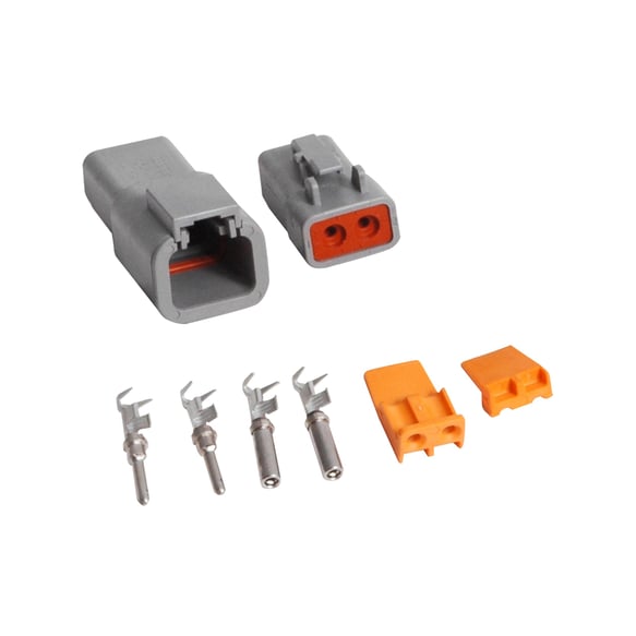 MSD Deutsch Connector - 2-Pin - 12-14 Gauge 8184 MSD Autoparts