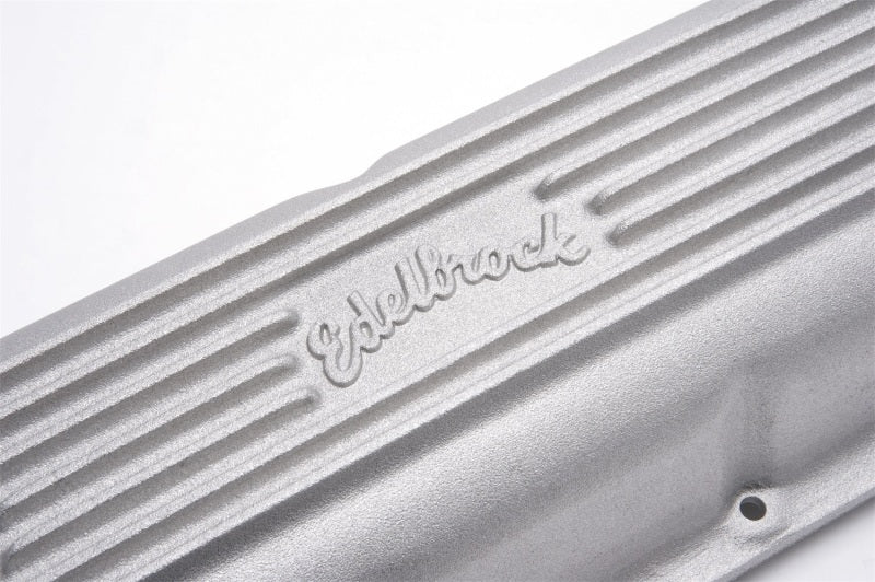 Edelbrock Valve Cover Classic Series Chevrolet 1965 and Later 396-502 V8 Satin Edelbrock Valve Covers