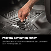 Husky Liners 21-23 Ford F-150 CC SC / 2017 Ford SD CC WeatherBeater Rear Floor Liners - Black Husky Liners Floor Mats - Rubber