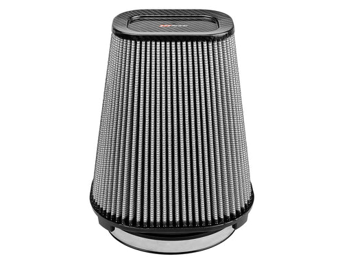aFe MagnumFLOW Pro Dry S Air Filter (7.5x5.5in) F x (9x7in) B x (5.75x3.75in) T (Carbon) x 10in H aFe Air Filters - Universal Fit
